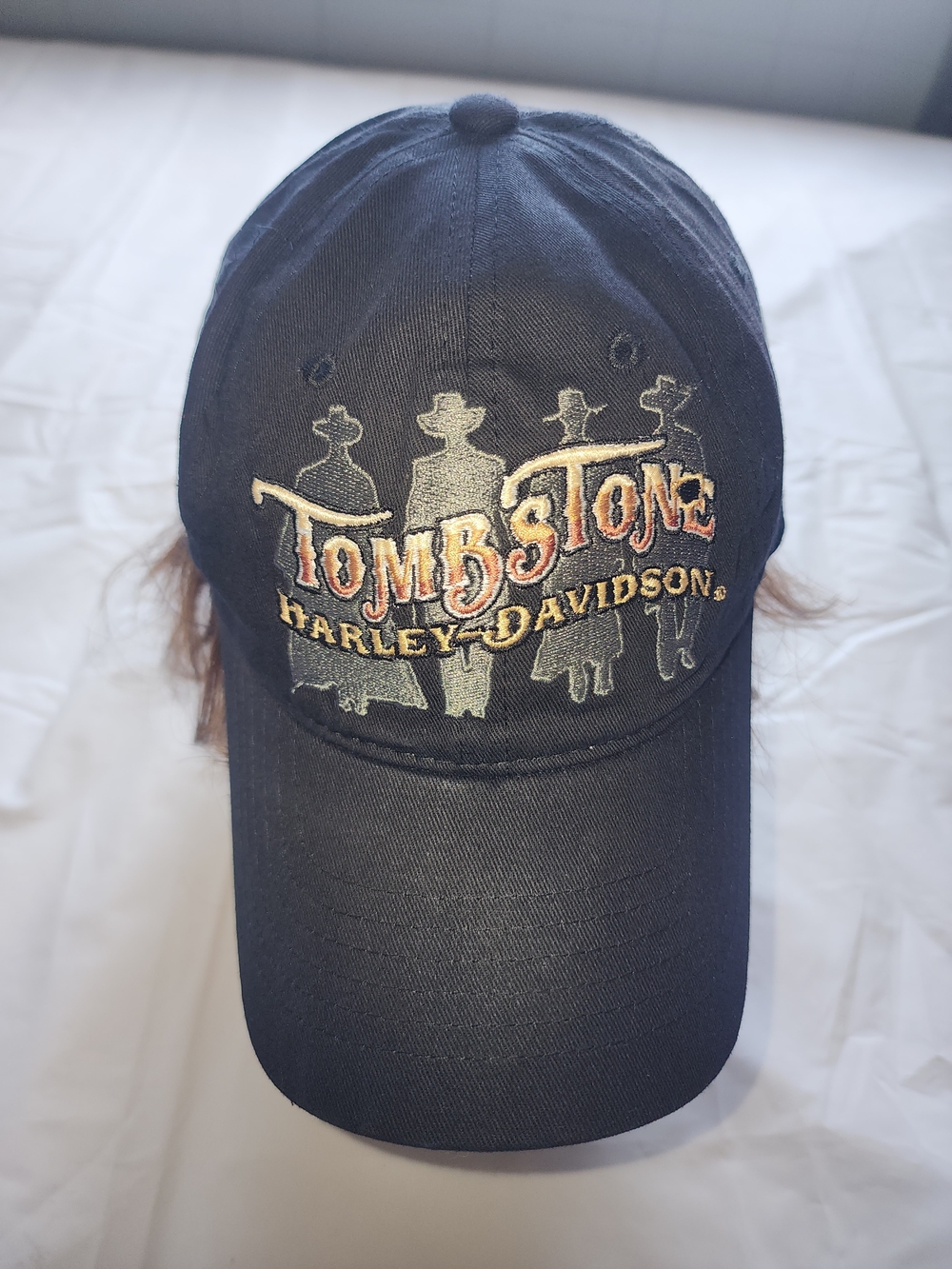 Tombstone Harley-Davidson Embroidered Black Baseball Cap